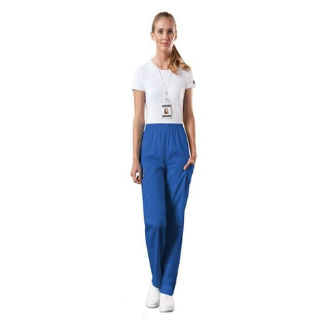 Cherokee Workwear Pant Scrub 4200 Womens X-Large Tall Royal Blue Each - 4200T-ROYWXL