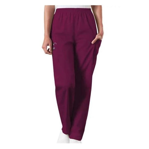 Cherokee Workwear Pant Scrub Cherokee 4200 Womens Medium Wine Each - 4200-WINW-M