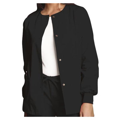 Cherokee Workwear Jacket Warm-Up Black 2X Large 2 Pockets Each - 4350-BLKW-2X