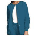 Cherokee Workwear Jacket Warm-Up 65% Polyester / 35% Cotton Poplin Womens CrbnBl 5XL 3Pkt Each - 4350-CARW-5X