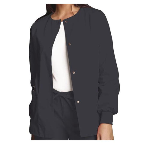 Cherokee Workwear Jacket Womens Pewter Large 3 Pockets Each - 4350-PWTW-L