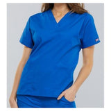 Cherokee Workwear Shirt Scrub Cherokee 4700 Womens 5X Large Royal Blue Each - 4700-ROYW-5X