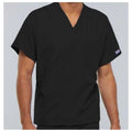 Cherokee Workwear Shirt Scrub Cherokee 4777 Unisex 2X Small Black Each - 4777-BLKW2XS
