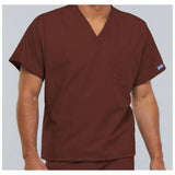Cherokee Workwear Shirt Scrub Cherokee 4777 Unisex X-Small Chocolate Each - 4777-CHCW-XS