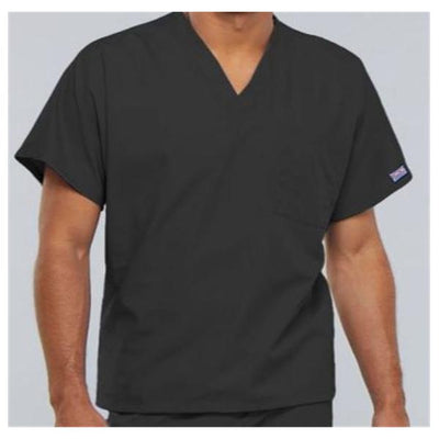 Cherokee Workwear Shirt Scrub Cherokee 4777 Unisex 3X Large Pewter Each - 4777-PWTW-3X