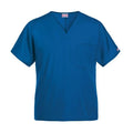 Cherokee Workwear Shirt Scrub Cherokee 4777 Unisex Large Royal Blue Each - 4777-ROYW-L