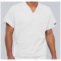Cherokee Workwear Shirt Scrub Cherokee 4777 Unisex Large White Each - 4777-WHTW-L