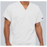 Cherokee Workwear Shirt Scrub Cherokee 4777 Unisex Large White Each - 4777-WHTW-L