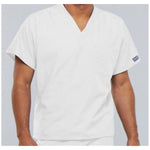 Cherokee Workwear Shirt Scrub Cherokee 4777 Unisex Medium White Each - 4777-WHTW-M