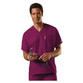 Cherokee Workwear Shirt Scrub Cherokee 4777 Unisex Large Wine Each - 4777-WINW-L