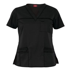 Dickies Shirt Scrub Dickies 817455 Womens Small Black Each - 817455-BLKZ-S