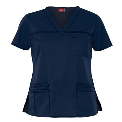 Dickies Shirt Scrub Dickies 817455 Womens X-Small Navy Each - 817455-NVYZ-XS