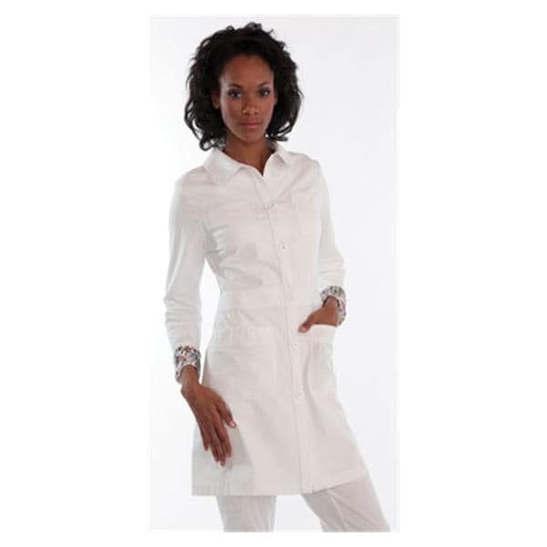 koi Design LLC Lab Coat 55% Cotton / 45% Polyester Womens White 2X Large 34 in Each - 419-01-2XL
