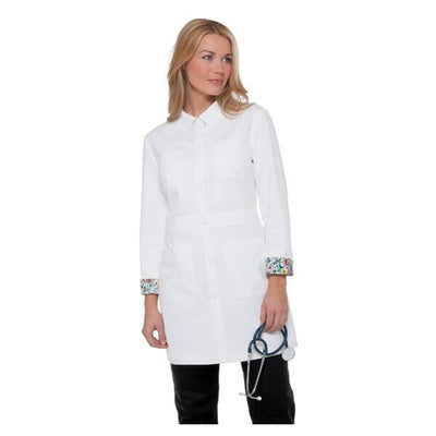 koi Design LLC Lab Coat 55% Cotton / 45% Polyester Womens White Medium 34 in Each - 419-01-M