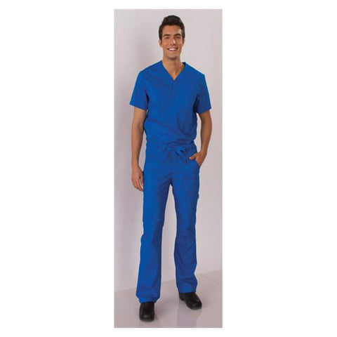 koi Design LLC Shirt Scrub 654 Jason Mens 2X Large Royal Blue Each - 654-20-2XL