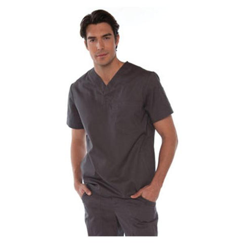 koi Design LLC Shirt Scrub 654 Jason Mens Small Steel Grey Each - 654-24-S