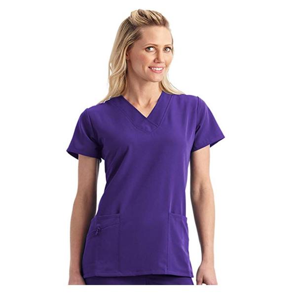 Jockey (TM) Scrubs Shirt Scrub Jockey 2206 Womens X-Large Purple Each - 2206-122-XL