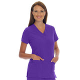 Jockey (TM) Scrubs Shirt Scrub Jockey 2206 Womens 2X Large Purple Each - 2206-122-2X