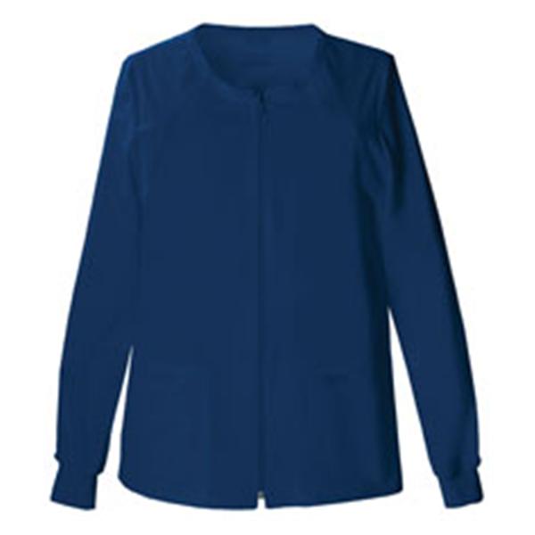 Cherokee Workwear Jacket Warm-Up 55% Cotton / 42% Polyester / 3% Spandex W Nvy XL NRvrsbl 4Pckt Each - 4315-NAVW-XL