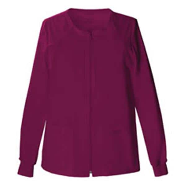 Cherokee Workwear Jacket Warm-Up Womens Wine Large Each - 4315-WINW-L
