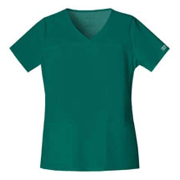 Cherokee Workwear Shirt Scrub Cherokee 4727 Womens 2X Large Hunter Each - 4727-HUNW-2X