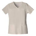 Cherokee Workwear Shirt Scrub Cherokee 4727 Womens Medium Khaki Each - 4727-KAKW-M