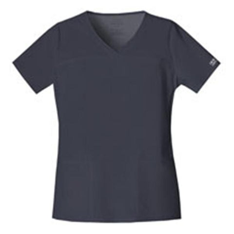 Cherokee Workwear Shirt Scrub Cherokee 4727 Womens 5X Large Pewter Each - 4727-PWTW-5X