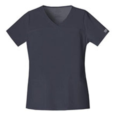 Cherokee Workwear Shirt Scrub Cherokee 4727 Womens 4X Large Pewter Each - 4727-PWTW-4X
