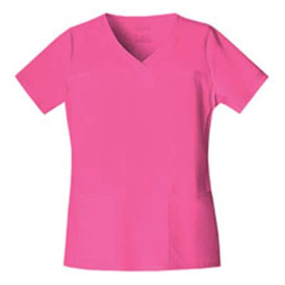 Cherokee Workwear Shirt Scrub Cherokee 4727 Womens 2X Large Pink Each - 4727-SHPW-2X