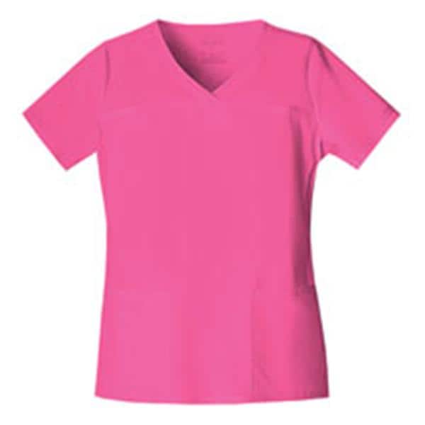Cherokee Workwear Shirt Scrub Cherokee 4727 Womens 2X Large Pink Each - 4727-SHPW-2X