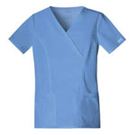 Cherokee Workwear Shirt Scrub Cherokee 4728 Womens 4X Large Ceil Blue Each - 4728-CIEW-4X