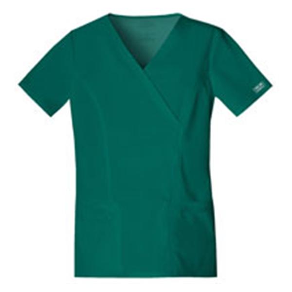Cherokee Workwear Shirt Scrub Cherokee 4728 Womens 5X Large Hunter Each - 4728-HUNW-5X
