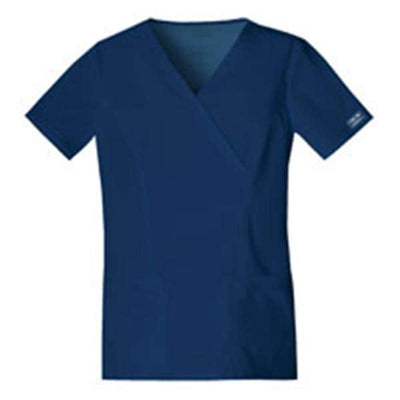 Cherokee Workwear Shirt Scrub Cherokee 4728 Womens Large Navy Each - 4728-NAVW-L