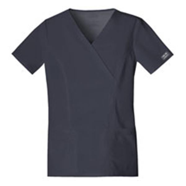 Cherokee Workwear Shirt Scrub Cherokee 4728 Womens X-Small Pewter Each - 4728-PWTW-XS
