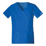 Cherokee Workwear Shirt Scrub Cherokee 4728 Womens 3X Large Royal Blue Each - 4728-ROYW-3X