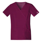 Cherokee Workwear Shirt Scrub Cherokee 4728 Womens Small Wine Each - 4728-WINW-S