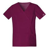 Cherokee Workwear Shirt Scrub Cherokee 4728 Womens X-Large Wine Each - 4728-WINW-XL