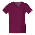 Cherokee Workwear Shirt Scrub Cherokee 4728 Womens 3X Large Wine Each - 4728-WINW-3X