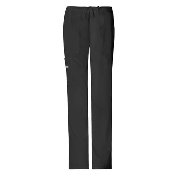 Cherokee Workwear Pant Scrub Cherokee 4044 Womens Medium Petite Black Each - 4044P-BLKW-M