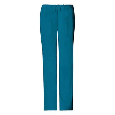 Cherokee Workwear Pant Scrub Cherokee 4044 Womens X-Small Petite Caribbean Blue Each - 4044P-CARWXS