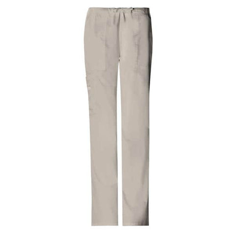 Cherokee Workwear Pant Scrub Cherokee 4044 Womens 2X Large Petite Khaki Each - 4044P-KAKW2X