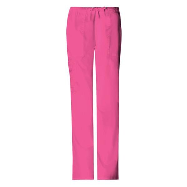 Cherokee Workwear Pant Scrub Cherokee 4044 Womens Medium Petite Pink Each - 4044P-SHPW-M
