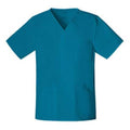 Cherokee Workwear Shirt Scrub Cherokee 4725 Unisex Large Caribbean Blue Each - 4725-CARW-L