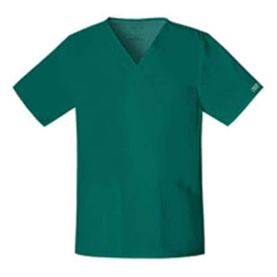 Cherokee Workwear Shirt Scrub Cherokee 4725 Unisex 2X Large Hunter Each - 4725-HUNW-2X