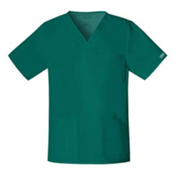 Cherokee Workwear Shirt Scrub Cherokee 4725 Unisex Large Hunter Each - 4725-HUNW-L