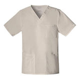 Cherokee Workwear Shirt Scrub Cherokee 4725 Unisex X-Small Khaki Each - 4725-KAKW-XS