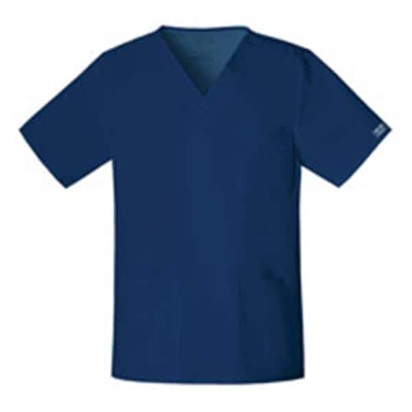 Cherokee Workwear Shirt Scrub Cherokee 4725 Unisex 2X Large Navy Each - 4725-NAVW-2X