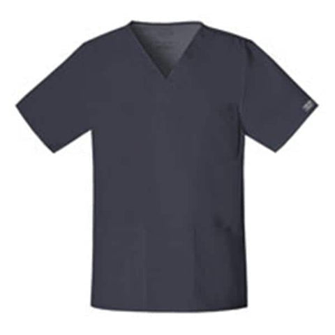 Cherokee Workwear Shirt Scrub Cherokee 4725 Unisex X-Small Pewter Each - 4725-PWTW-XS