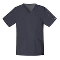Cherokee Workwear Shirt Scrub Cherokee 4725 Unisex 2X Large Pewter Each - 4725-PWTW-2X