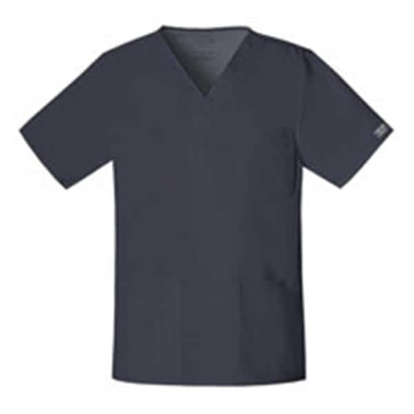 Cherokee Workwear Shirt Scrub Cherokee 4725 Unisex Small Pewter Each - 4725-PWTW-S